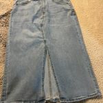 OAT light denim midi skirt 6 Blue Photo 4