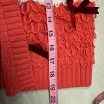 Mighty fine Mighty Fine Womens Medium Lumpy Orange Knit Short Open Front Cardigan coquette Photo 6