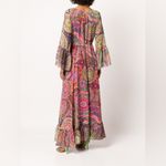 Alexis Pink multicolor geometric Charisma Mystic printed Maxi dress S NWT Photo 6