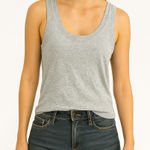 Aerie  Size XL Grey Ribbed Tank Top. Photo 0