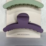 Ettika Revolve Large Flat Weekend Warrior Hair Claw Clips 2 Pack In Purple Green Photo 8