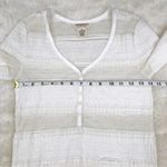 Denim & Supply Ralph Lauren DENIM & SUPPLY Ivory Lace Henley Top Shirt V-Neck Sheer 3/4 Sleeve Sz Small New Photo 9