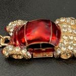 Nwt Vintage Red Car Bedazzled Bag Cham Photo 0
