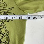 Y2K Off Shoulder Lime Green W Black And Rhinestone Long Sleeve Top. 💚 Size L Photo 6