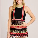 No Boundaries  Juniors Christmas Sweater Dress Ugly Holiday Tinsel Hem S 3-5 Photo 0