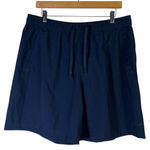 Nike NWT  Dri FIT Training Shorts Navy Blue Womens Size L Standard Fit 7 Inseam Photo 0