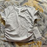 Lululemon  all it takes ribbed short sleeve light vapor size 6 Photo 0