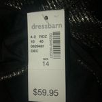 Donna Ricco  sleeveless metallic silver and black  dress Photo 5