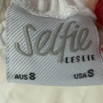 Selfie Leslie  Milkmaid Ruched Bust Puff Sleeve Mini Dress White Size Small Photo 2