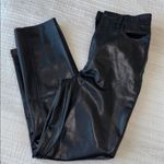 Abercrombie & Fitch Vegan Leather Pants in Black Photo 3