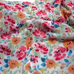 Torrid  Floral White Gauze Button Front Tea Length Dress US 2X Photo 5