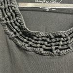 The Territory Ahead  Black Braided Neckline Blouse Photo 2