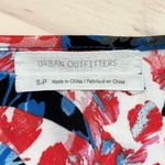 Urban Outfitters Emmy Ruched Floral Mini Dress in Blue and Red, Size Small Photo 3