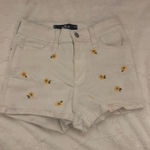 Hollister  Shorts White Sunflowers 0 Photo 0