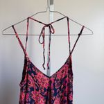 Donna Bella sz XS pink blue halter Y2K burnout floral fairy midi dress Photo 8