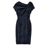 Nina Ricci Black Chevron Crepe Pinch Photo 9