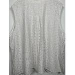 The Limited  Womens 3X Tank Top Collared Cotton Blend Lace Floral Sleeveless Whit Photo 11
