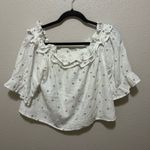 ✨ Meadows Blossom Top w/ Daisy Embroidery – Size 8 Dainty Romantic✨ White Photo 4