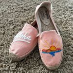Soludos Anthropologie X Lockhart Embroidered "Aloha" Espadrilles Women's Sz 6.5 Photo 3
