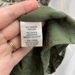 Skies Are Blue women's green embroidered off shoulder loose relaxed blouse small Photo 4