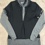 Nike  Golf‎ Tour Premium Women's Double Layer Top Long Sleeve Black Gray Sz Small Photo 0