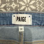 Paige  Brigitte‎ Jeans Distressed Size 31 Light Blue Wash Photo 2
