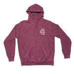 Anti Social Social Club Floral Hoodie Small Maroon Streetwear EUC Photo 0