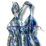 Tularosa Revolve Willa open back criss cross ruffle watercolor midi dress Size S Photo 3