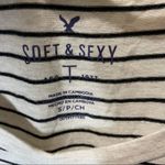 American Eagle Soft & Sexy Long Sleeve Top Shirt Striped Small Photo 2