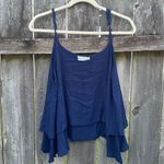 Lani Lau Hawaii Venus Tiered Navy Blue Tank | S/M Blue Photo 1
