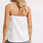 River Island NWT Women's Strappy Lace Insert Cami Tank Top in White Size 8 Photo 3