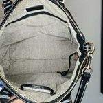 Dooney & Bourke Black Pebble Grain Double Pocket Satchel Zipper Shoulder Handbag Photo 5