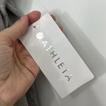 Athleta New  Small Gray Crossover Long Sleeve Back Vent Sweatshirt Dress Photo 10