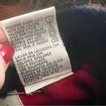 Kathie Lee Vintage  Red sweater cardigan a with faux fur collar. SZ. M  8-10 Photo 4