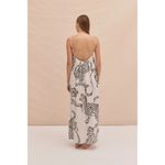 nwt DESMOND & DEMPSEY jaguar square INDIA printed nightie cotton dress L White Size L Photo 6