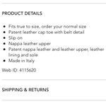 AGL Patent CapToe Ballet Flats Black Size 9 Photo 10