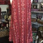 Pink Rose  Graphic Boho Trapeze Dress Size Medium Photo 0