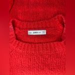 ZARA  KNIT Women’s Red Knit Sweater Photo 3