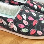Toms  Alpargata Glow In The Dark Christmas Lights Fur Lined Slip On Grey 8 Photo 6