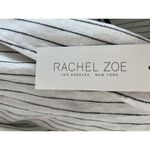 Rachel Zoe  Linen Blend Yarn Dyed Striped  Blazer Jacket Size M White Black Photo 4