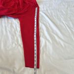 Chico's  size 2/L red cowl neck long sleeve shark bit hem tunic sweater EUC Photo 5