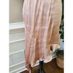 Gabby Skye Strut & Bolt Women Solid Polyester V-Neck Sleeveless Ruffle Knee Length Dress S Photo 3