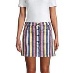 3 X 1 Rose Striped Mini Denim Skirt Size 24/XS Photo 0