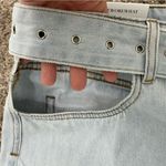 We Wore What NWT  Cut Out Straight in‎ Super Blue Jeans Belted Denim Size 32 Photo 3