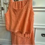 TJ Maxx Orange Lace Maxi Skirt Set Photo 1