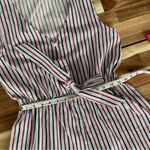 Red White & Blue Romper Size Medium NWOT Ticking Stripe Photo 6