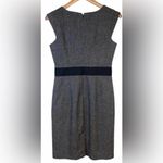 Banana Republic  Wool Tweed Stretch Sheath Career Gray & Black‎ Dress Size 6 Photo 2