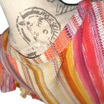 THML Savanna Jane Multicolor Boho Whimsy Tassel Tie Embroidered Blouse Photo 3