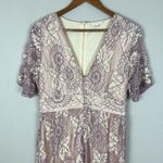 Prómesa Promesa Maxi Dress XL Purple Sleeping Beauty Feminine Lace Fairy Whimsical Flora Photo 4