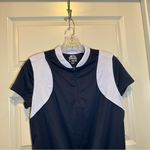 Slazenger  Navy Blue Stretch Short Sleeve Golf Top size M Photo 4
